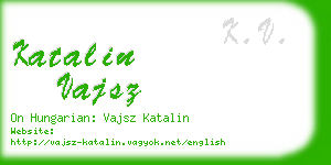 katalin vajsz business card